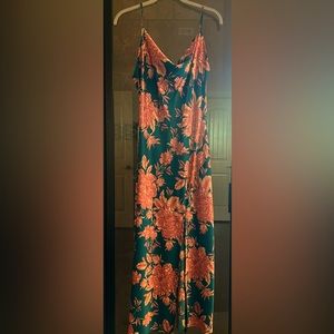 Spaghetti strap floral dress size large